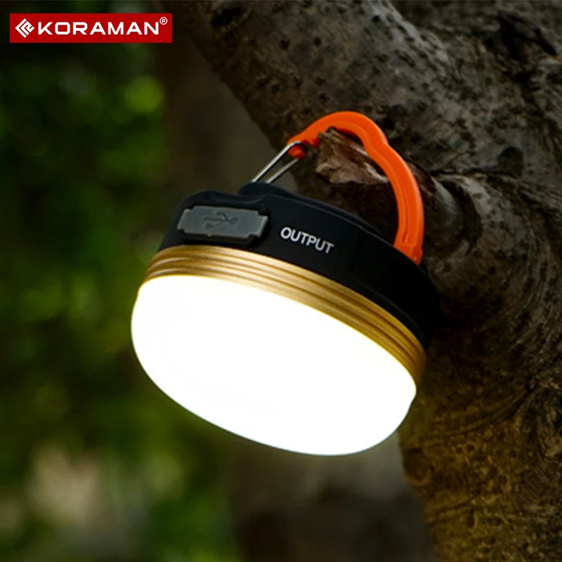 KORAMAN酷然营地灯户外LED可充电野营帐篷灯USB应急灯磁铁吸附挂