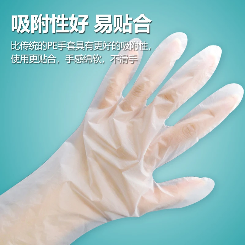 姜师傅一次性手套TPE加厚弹性大中小号餐饮家用防水防油家务卫生