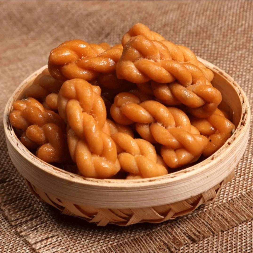 乔阳村小麻花办公室糕点网红好吃的零食小吃小袋装300g约100包