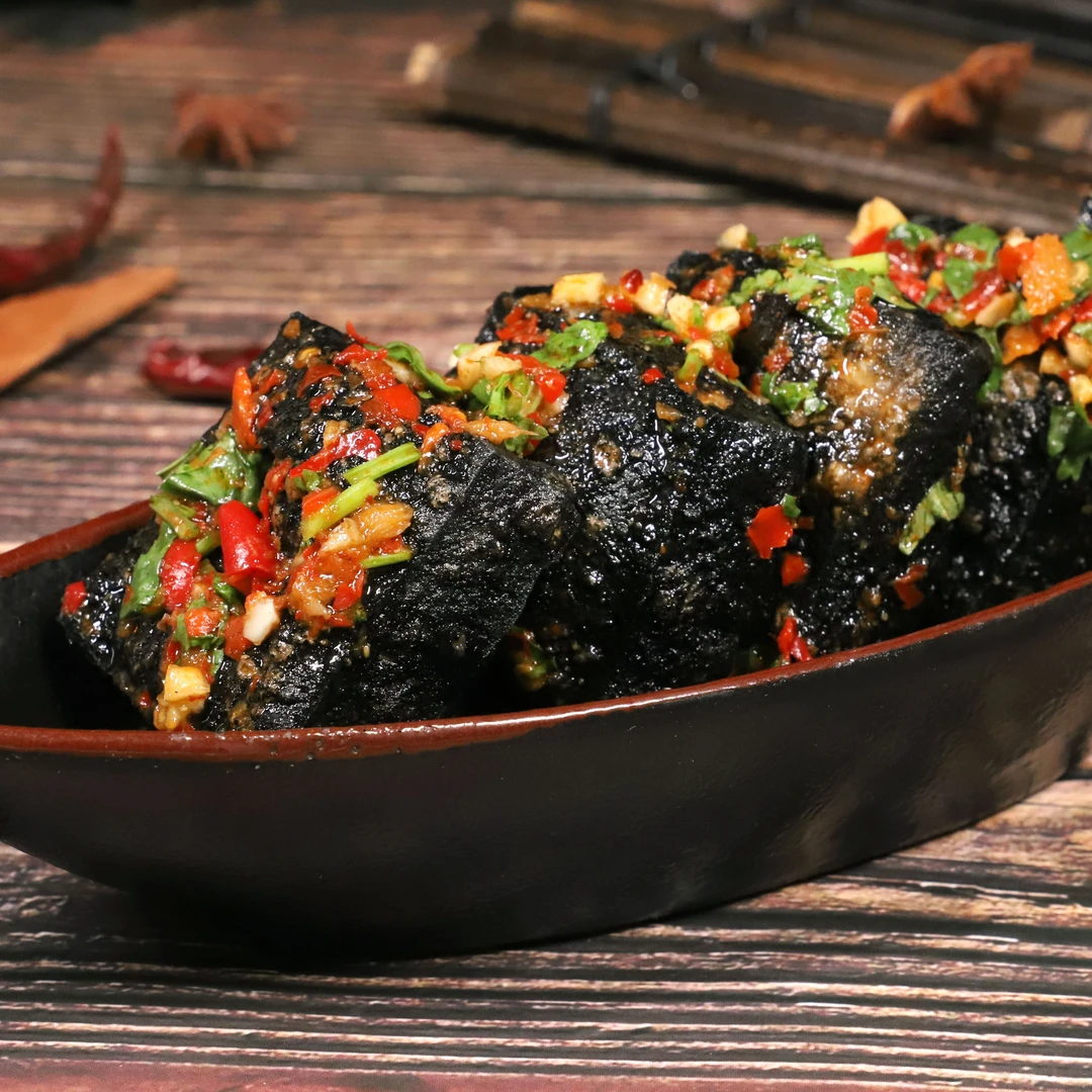 聚美合地道老长沙臭豆腐生胚半成品450g（带配料及说明）