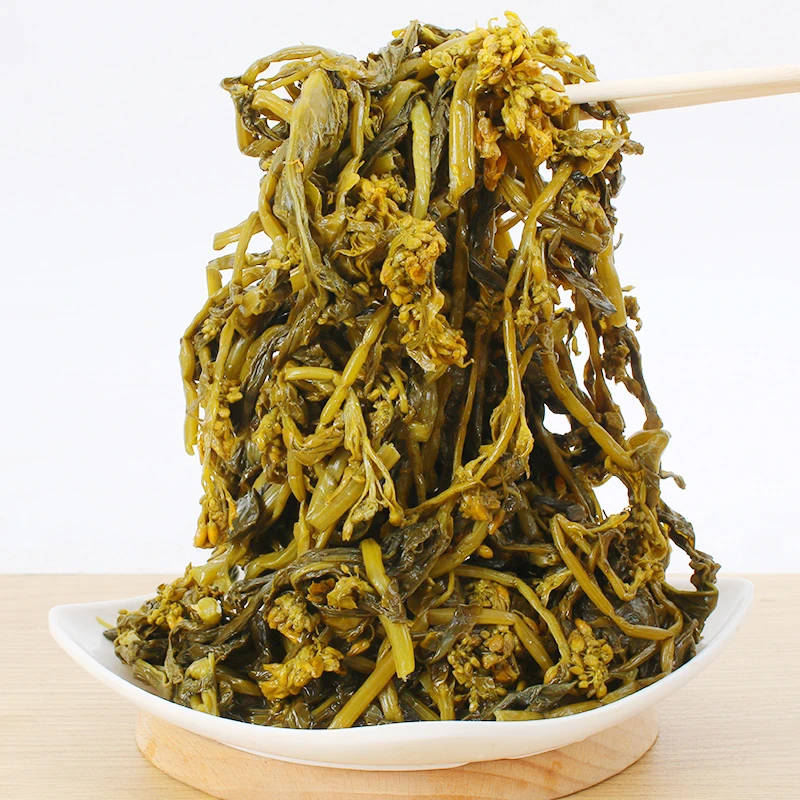 腌油菜苔农家手工腌制传统下饭菜食用咸菜安徽特产小菜500克 包邮