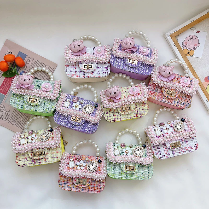 穿搭儿童小包女宝宝斜挎包韩版时尚公主包单肩手提包幼儿宝宝潮包