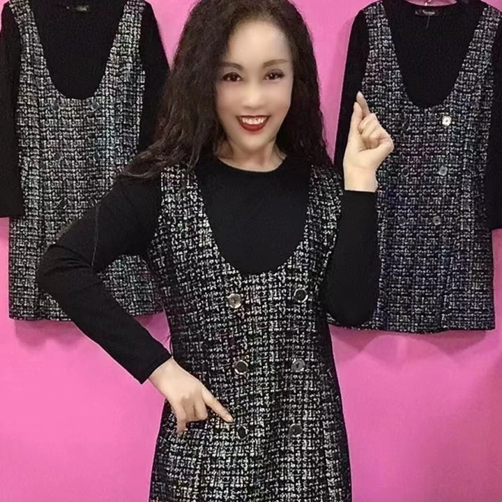 小香风连衣裙连衣裙