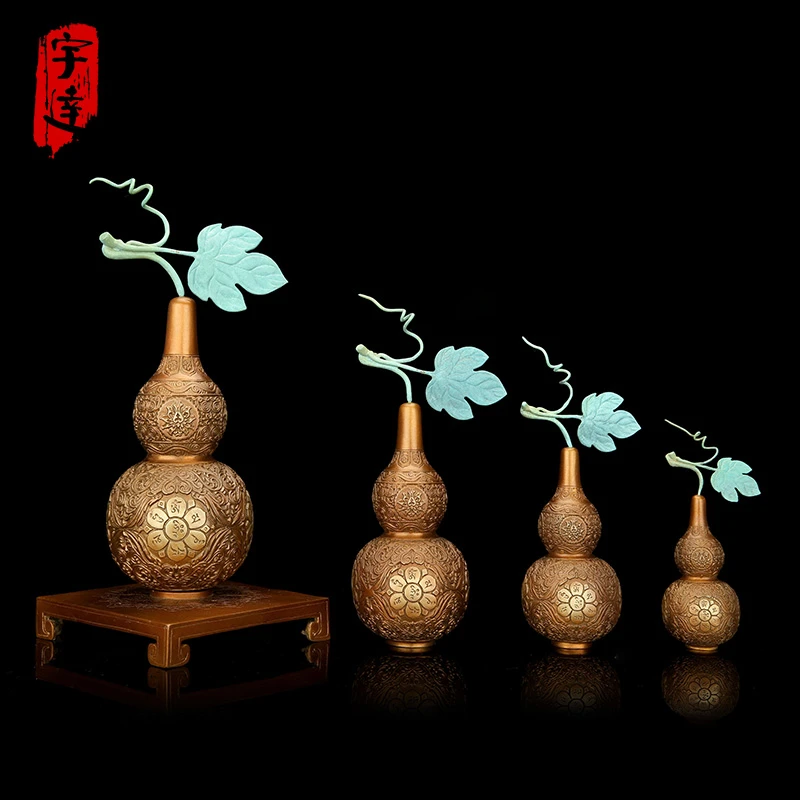 宇达青铜全铜摆件《福葫芦》摆件  家居  办公室  艺术装饰摆件
