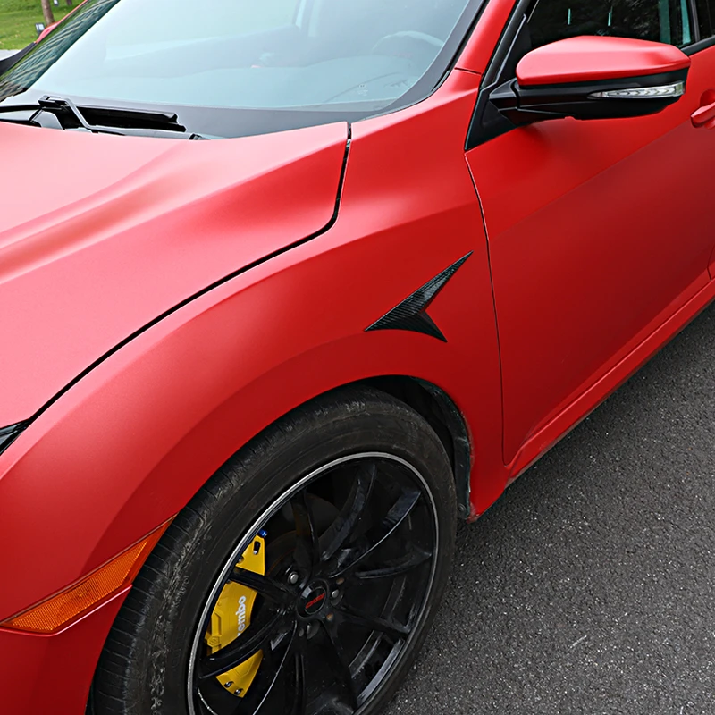 专用于新思域刀锋侧翼鲨鱼腮车身饰贴十代思域叶子板改装个性车贴