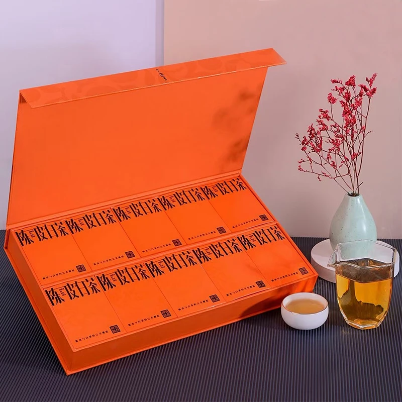 【高品质茶礼盒】陈皮白茶一片一袋独立装30片礼盒装180克安心购