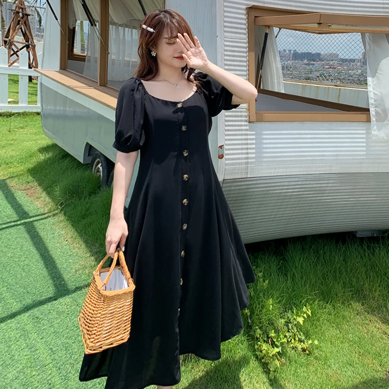 大码女装夏季新款大码显瘦时尚气质连衣裙2390