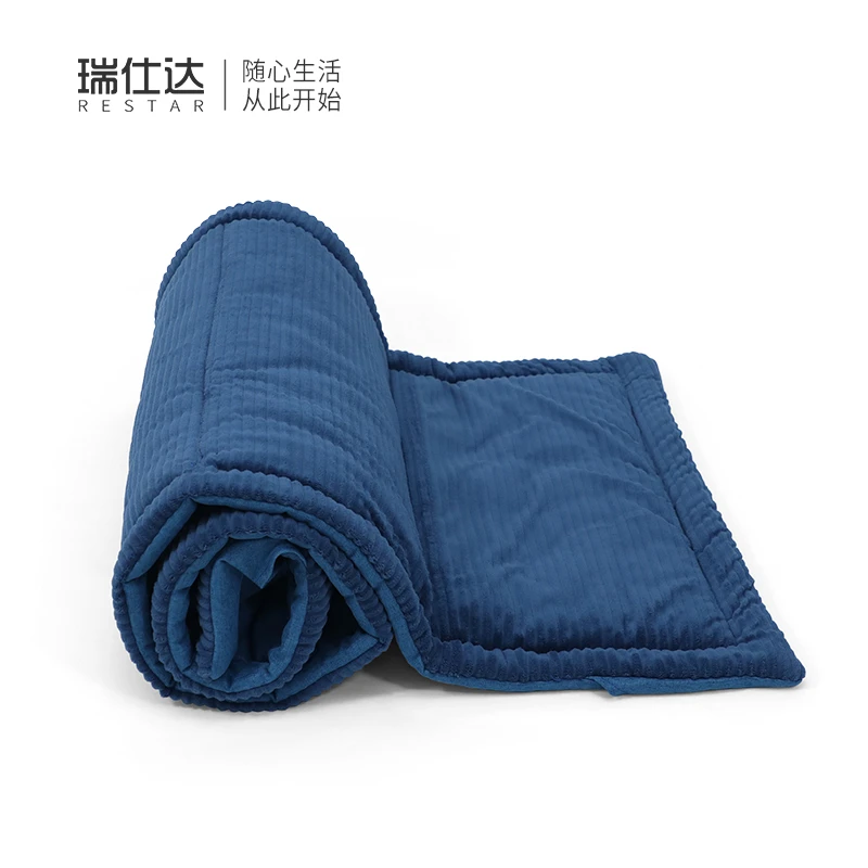 【RESTAR】办公室午休便捷午睡床灯芯绒透气棉垫防滑防溜折叠床垫子