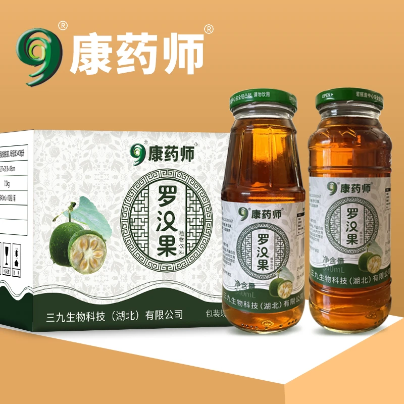 340ml康药师罗汉果植物饮料四季常备清凉解渴饮品