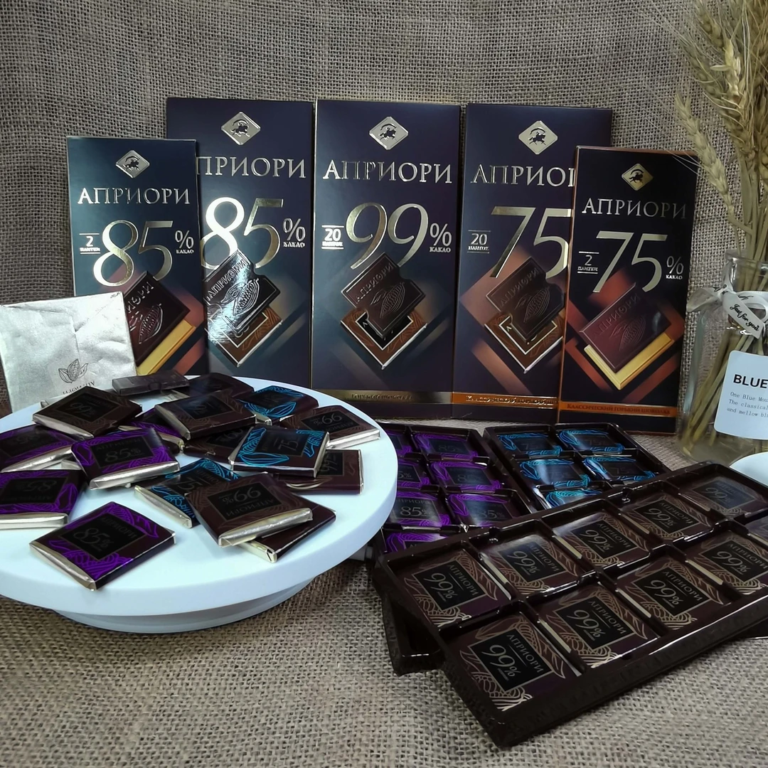 俄罗斯进口黑骑士牌99%黑巧克力苦巧纯可可100克每盒