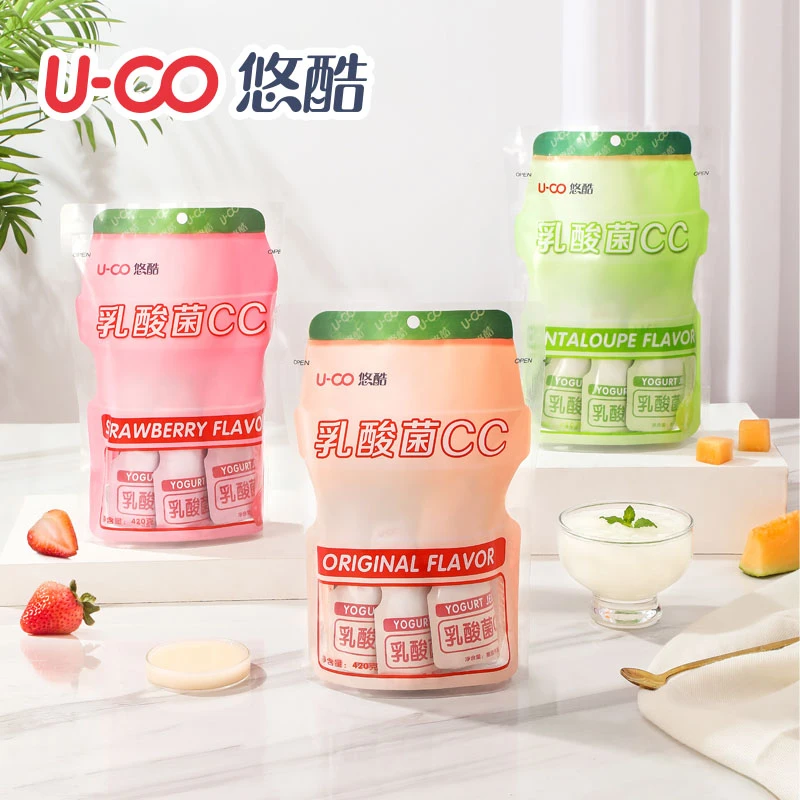 U-CO/悠酷乳酸菌可吸果冻CC420g/包添加乳酸菌1包6支