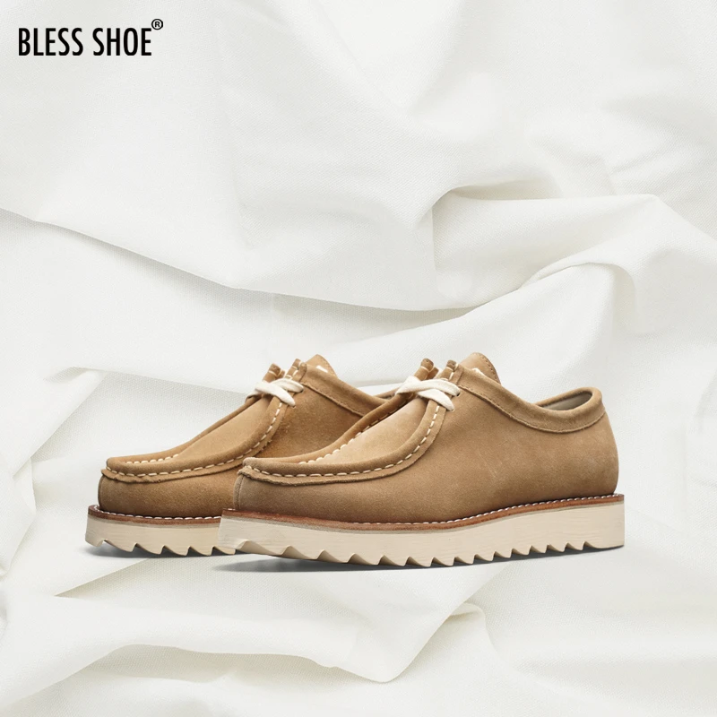 BLESS SHOE WALLABEE ZigZag 全真皮低帮袋鼠鞋休闲马丁靴工装靴