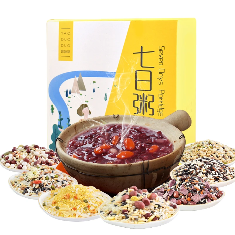 【姚朵朵】7日粥料700g（100g*7）*2盒 早餐粥米 五谷杂粮粥粥道