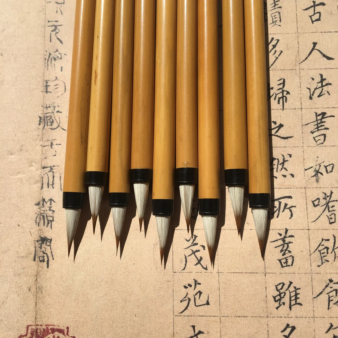 飞声高货纯毛料小楷都能驾驭 笔尖细腻 灵活赵孟頫小楷钟繇毛笔