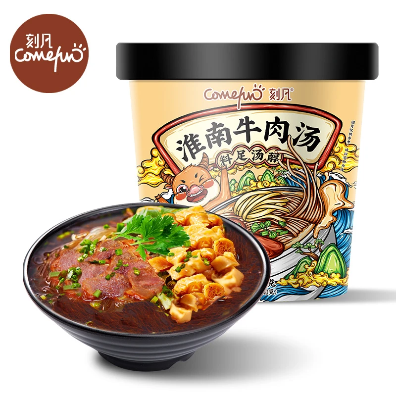 【朱朱福利补贴款z】刻凡淮南牛肉汤100g*4桶