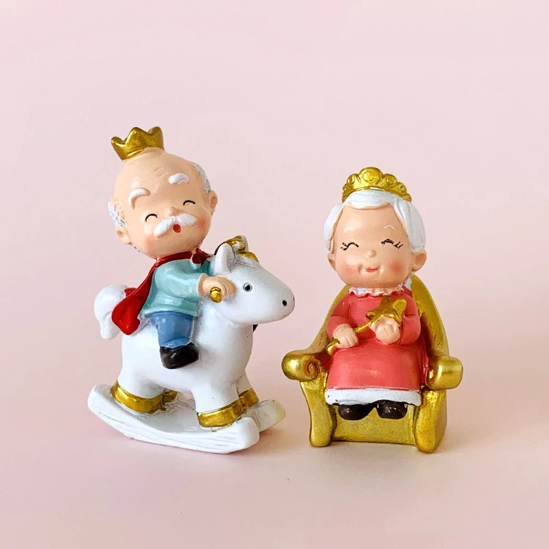 爷爷奶奶祝寿蛋糕装饰摆件外公外婆姥姥姥爷过寿摆件