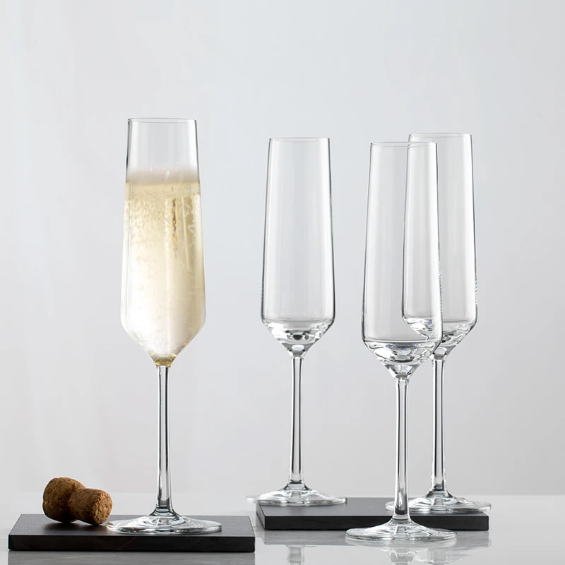 2只价水晶玻璃香槟杯甜酒杯笛型香槟杯情侣对杯家用