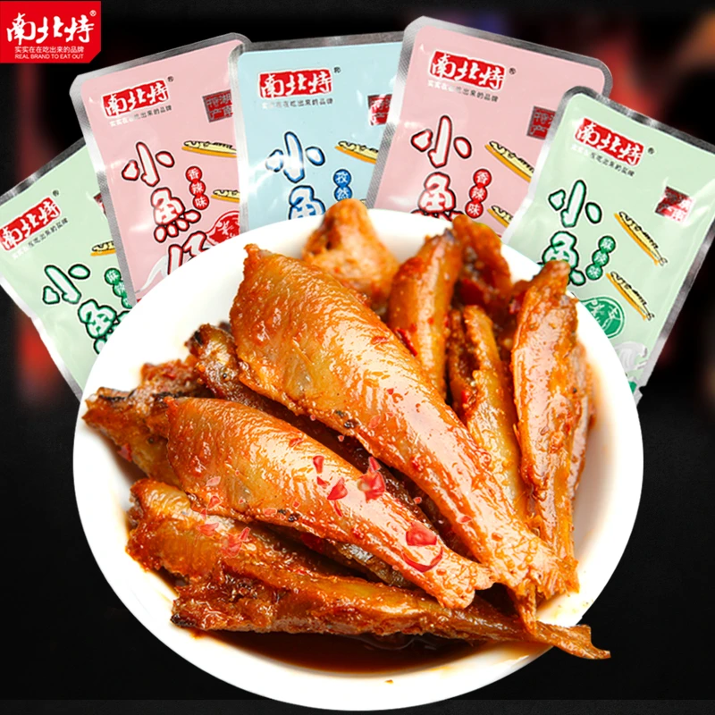 南北特小鱼仔麻辣休闲零食即食毛毛鱼小零食
