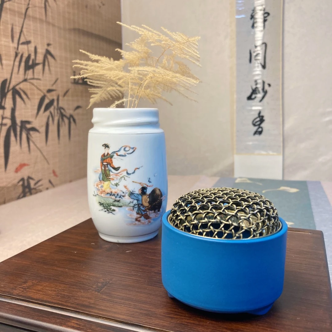 轶香轶缘【一网情深】香炉家用室内熏香炉盘香炉摆件两色可选