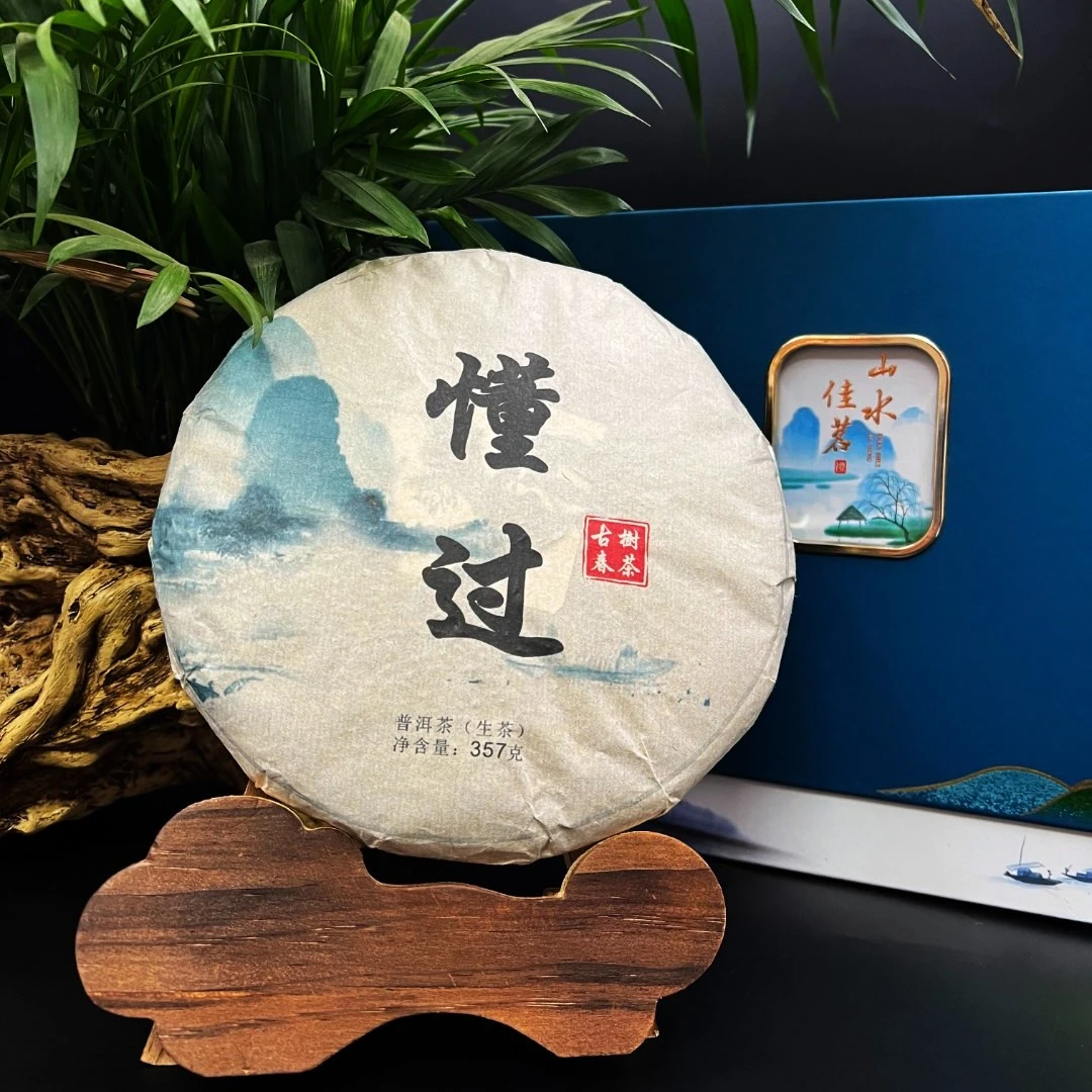懂过普洱茶生茶条索紧致花香滋味醇厚回甘生津快速茶汤干净紧压茶