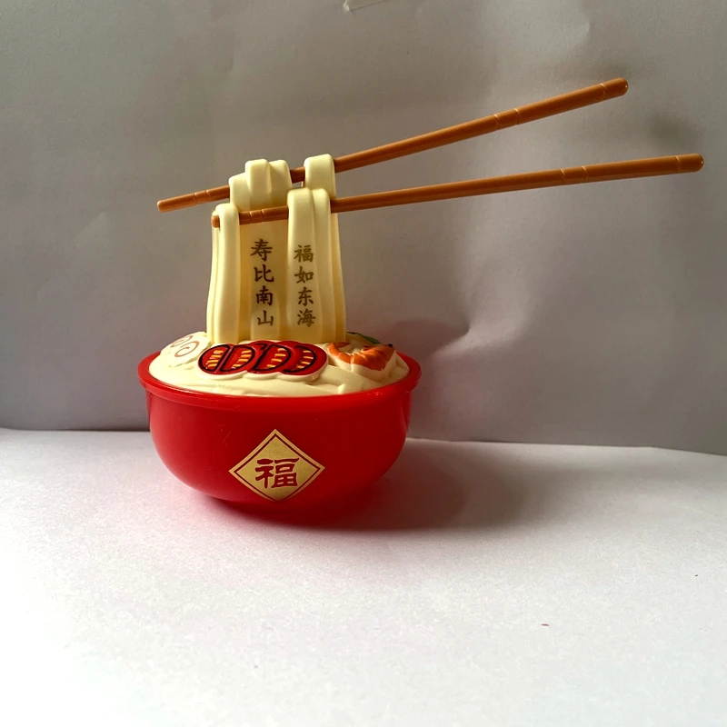 长寿面老人祝寿蛋糕装饰摆件配饰
