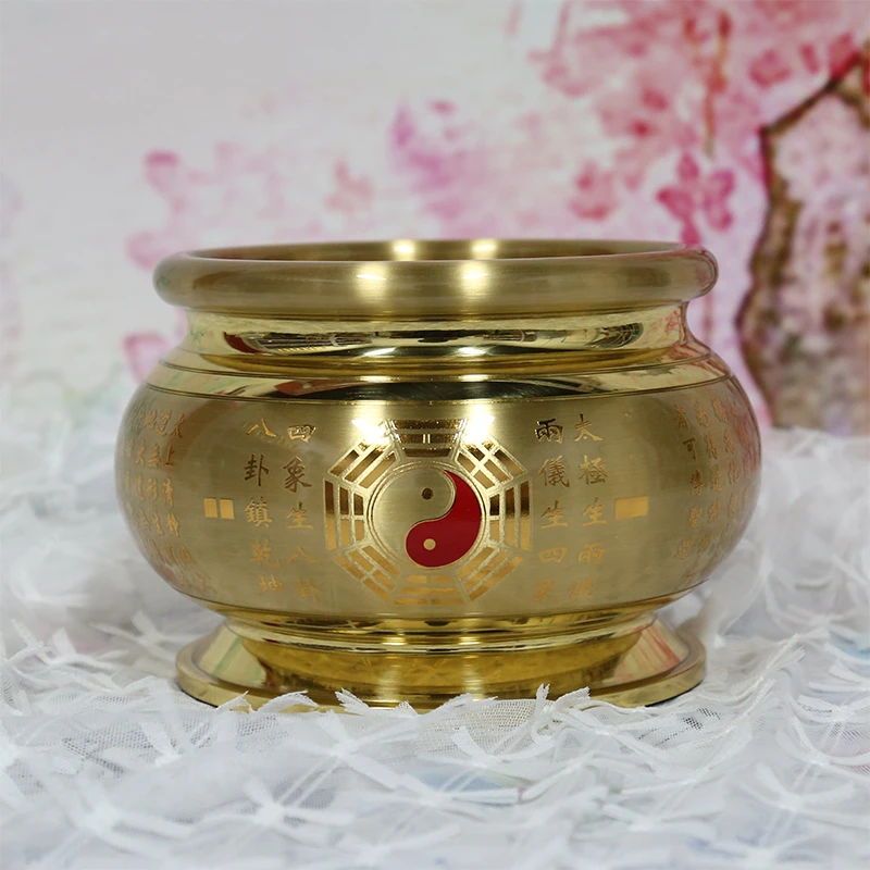 香炉禅茶香炉纯铜拉丝工艺文化香炉清净文香炉道家用香炉