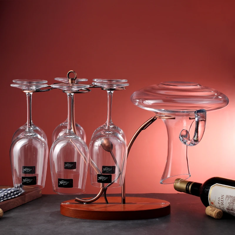 葡萄酒红酒杯倒挂客厅家用醒酒器架子沥水架个性家用套装高档欧式