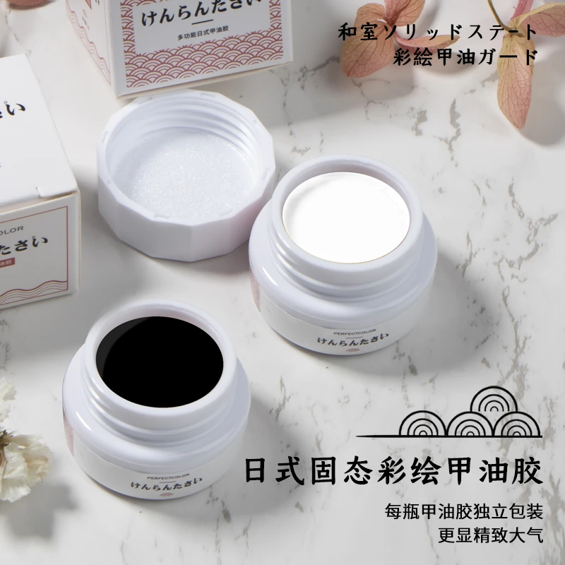多功能日式固态彩绘塑形雕花彩绘胶勾边石膏胶镜面拉线胶罐装胶