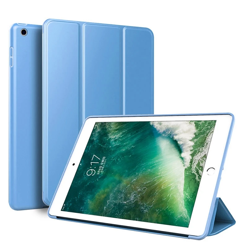 适用iPadmini4保护套硅胶a1538防摔a1500外套苹果三折翻盖全包