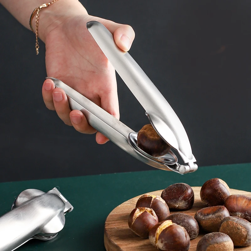 川岛屋板栗开口器剥栗子神器切开去皮器去壳夹子家用生板栗开口机
