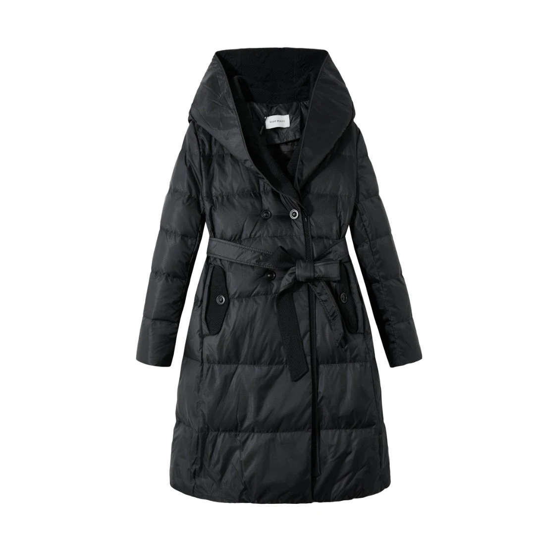 RIVER BEAUTY 女士显瘦时尚休闲加厚羽绒服保暖 RY21456229