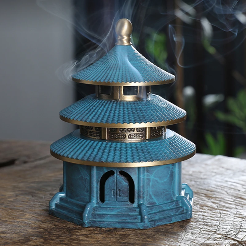 轶香轶缘  【祈年殿】铜天坛香炉香道器具摆件