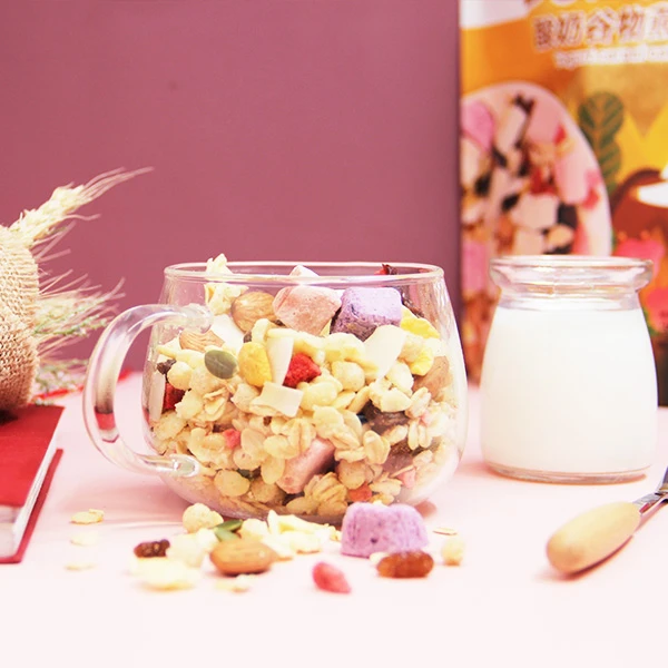 【明星产品】 酸奶谷物燕麦脆400g/袋 麦片早餐中餐晚餐高纤代餐