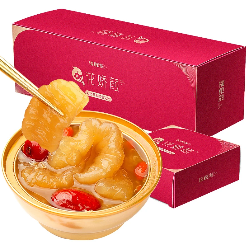 【推荐】福东海 即食鱼胶 红枣藜麦即食花胶 100克/碗  开盖