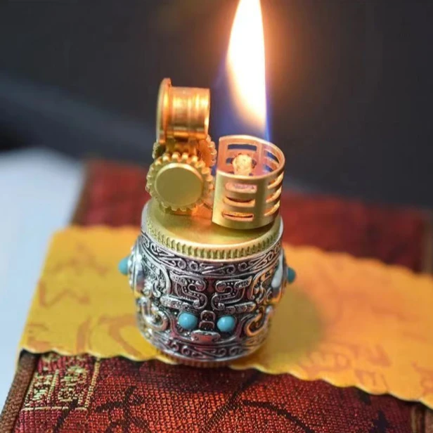 小巧便携盔甲小胖墩煤油打火机花式手工迷你创意个性高档送男友