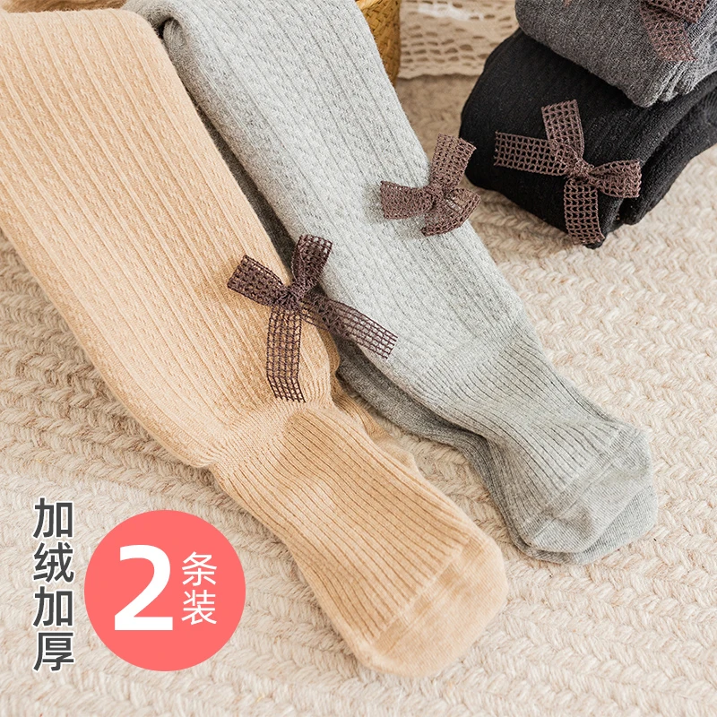 女童连裤袜加绒加厚秋冬季外穿宝宝儿童打底裤