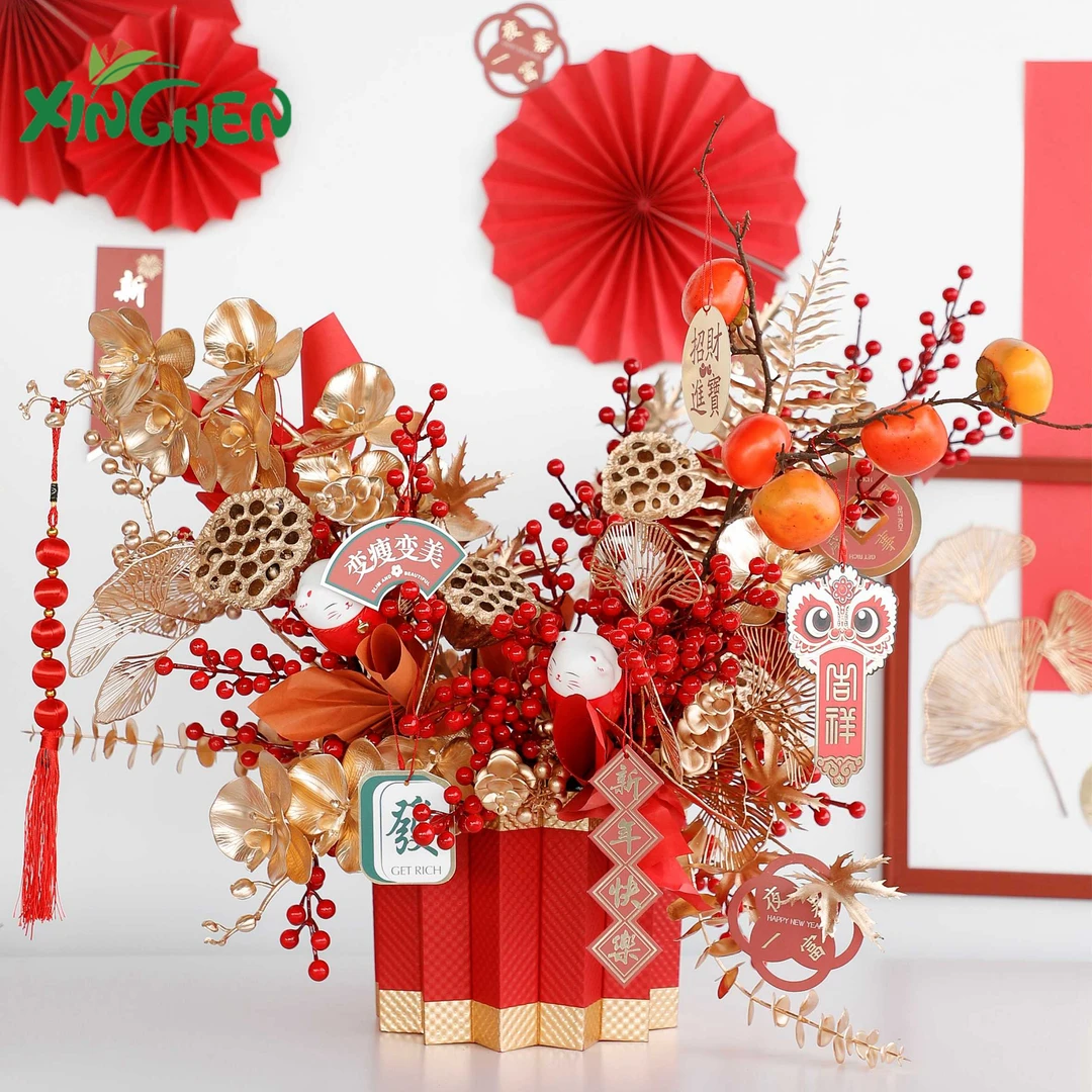 多多福桶两件套 欣辰鲜花包装材料