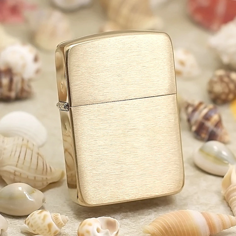 ZIPPO打火机1941版复刻金色拉丝黄铜1941B  TC9913FK