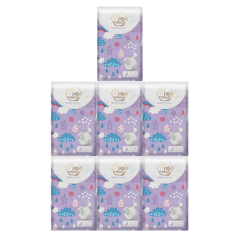 苏享卫生巾加长夜用（发7包 360mm）蚕丝透气超薄无香