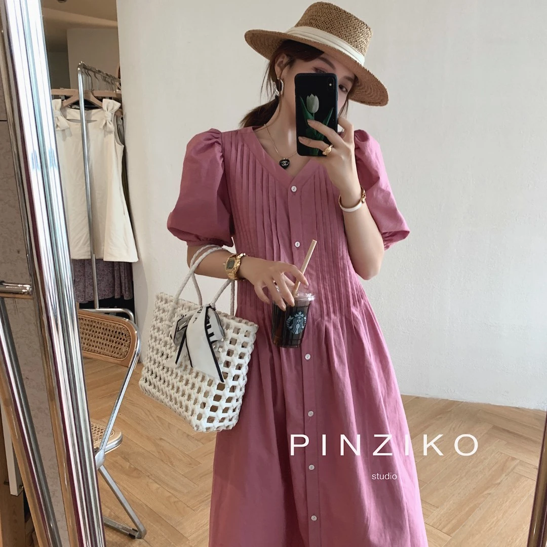 【PINZIKO】现货~蔷薇连衣裙 TJD178现货清款售完即止理性消费