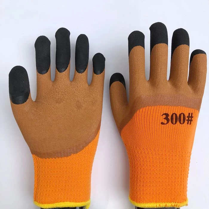 冬季加强指毛圈保暖手套