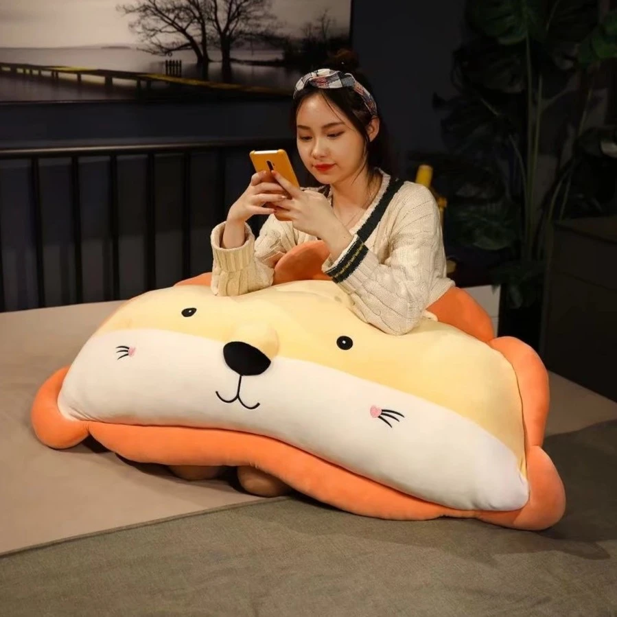 卡通靠枕床头靠垫毛绒玩具大靠背垫抱枕女生睡觉榻榻米沙发长枕头