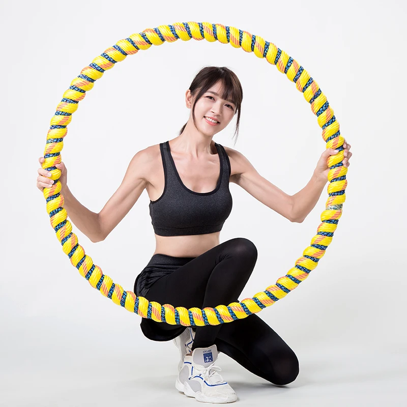 钢管呼啦圈送跳绳皮尺加重成人呼啦圈瘦肚子成人呼啦圈收腹