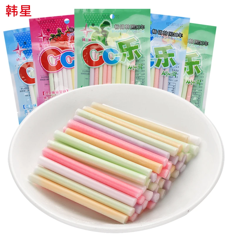 cc乐吸管糖18g儿童小孩小时候的零食零食品圣诞糖果散装混合口味