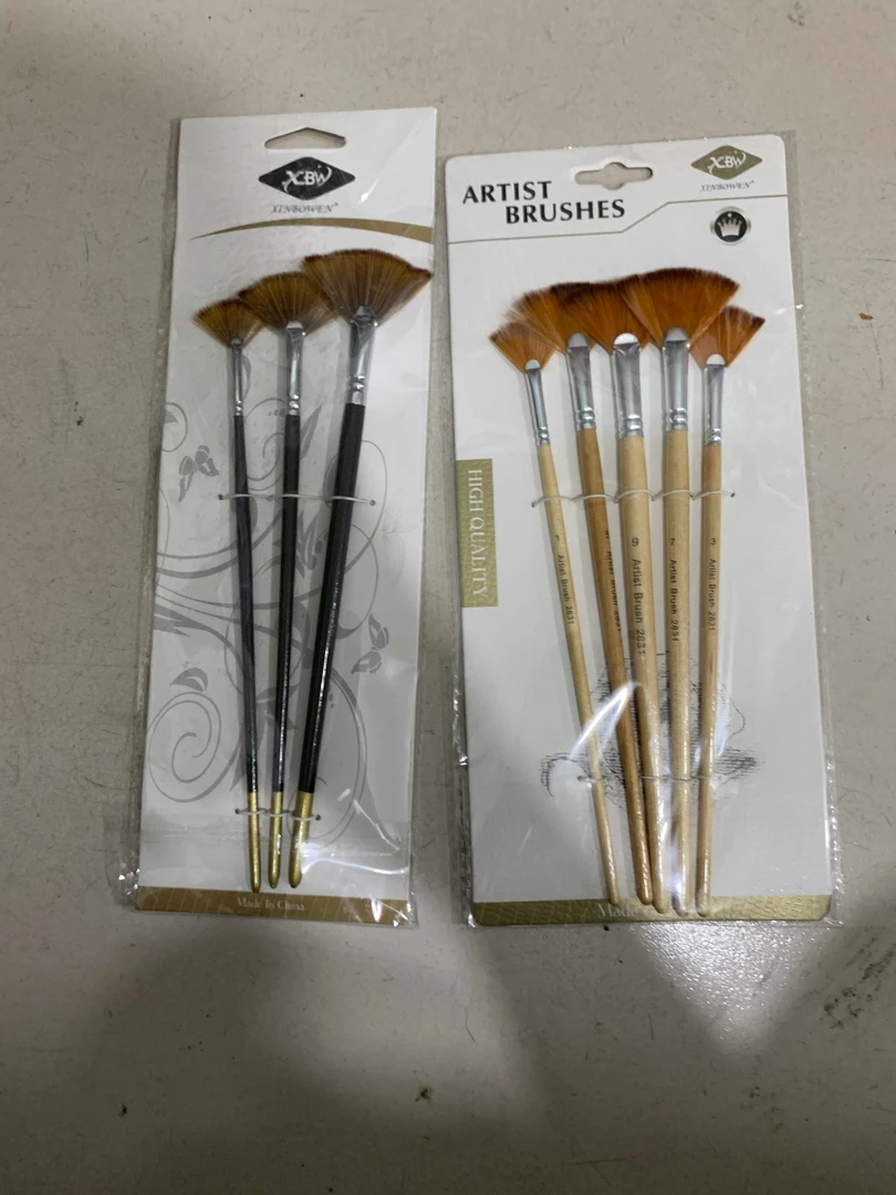 木纹笔扇形笔三只套装五只套装