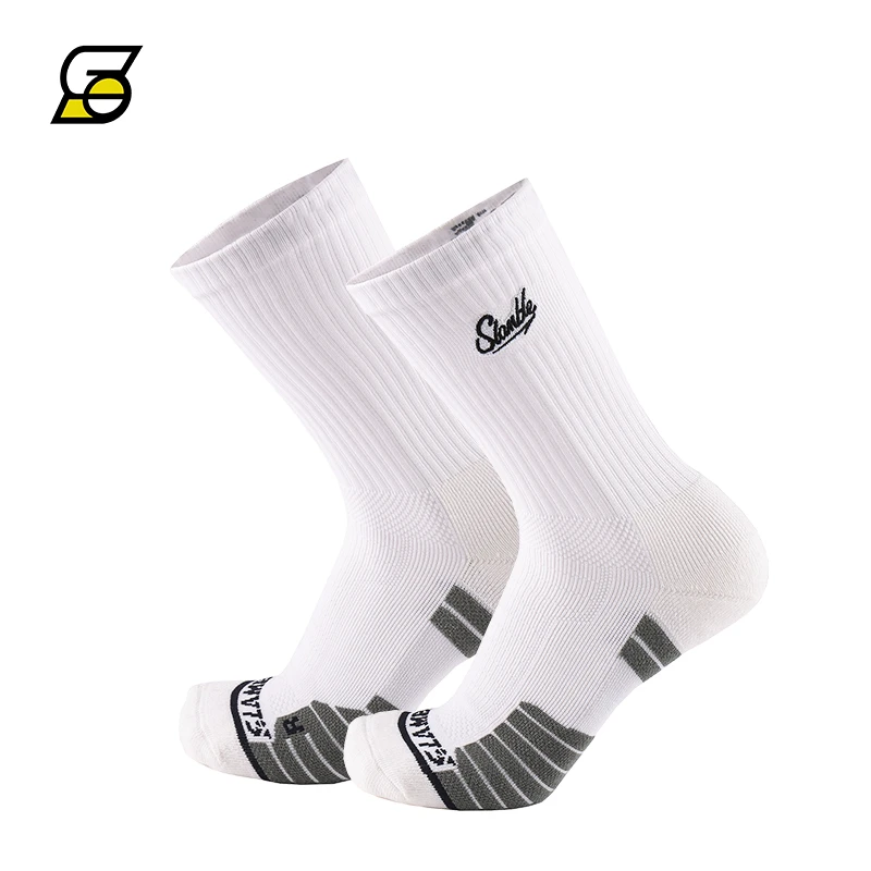 SLAMBLE基础篮球袜运动吸汗加厚毛巾底男长袜中筒高帮糖果色潮袜
