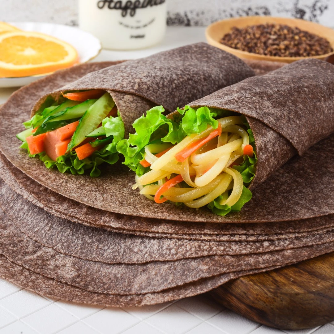 【回馈粉丝福利专场】荞麦黑全麦卷饼品质低脂0加蔗糖粗粮代餐真空
