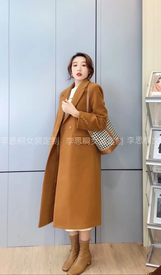 李思桐【曼城大衣】夹棉加厚里毛呢大衣 厚外套！！