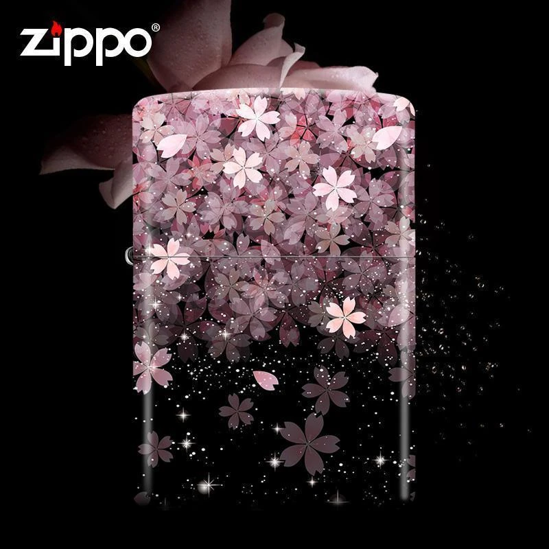 ZIPPO/之宝打火机【同城优选】彩印樱花朝花夕拾送男友火机礼物DYJ1