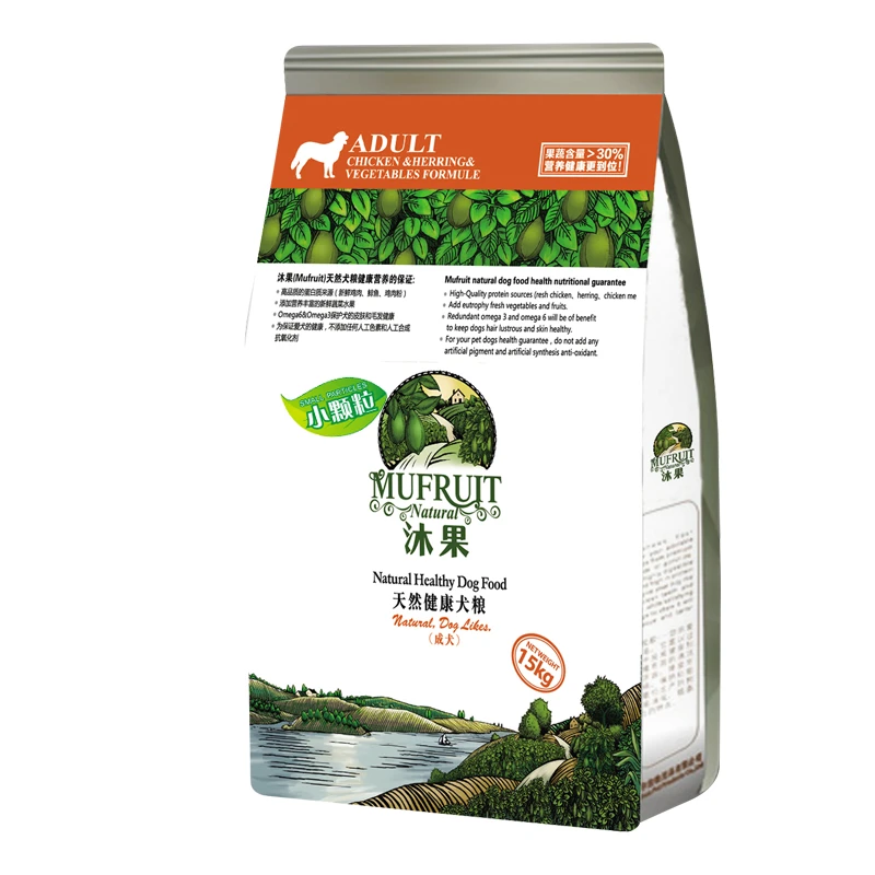 沐果天然狗粮通用型大小颗粒 成犬粮15KG